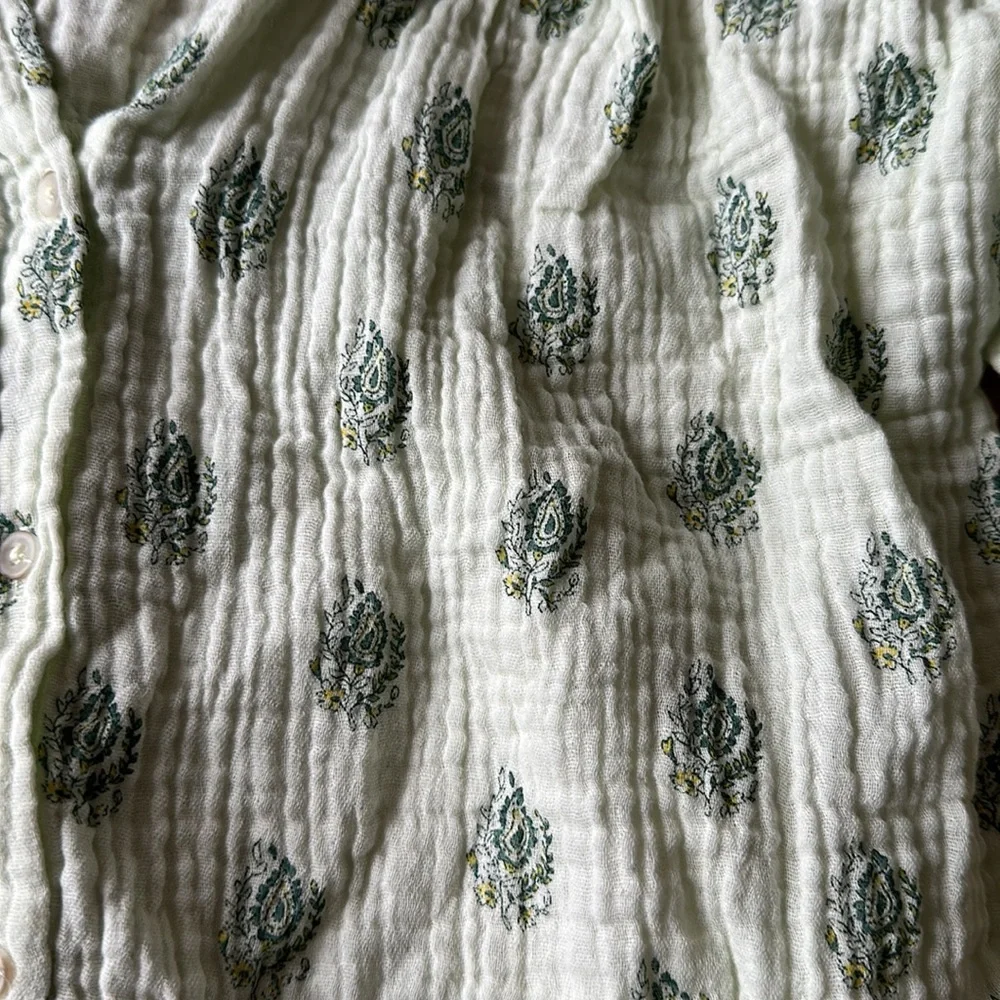 Zara Girls Seersucker Boho Top size 9 Years - Picture 3 of 5